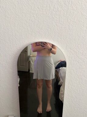 Athleta Light Gray Athletic Skort